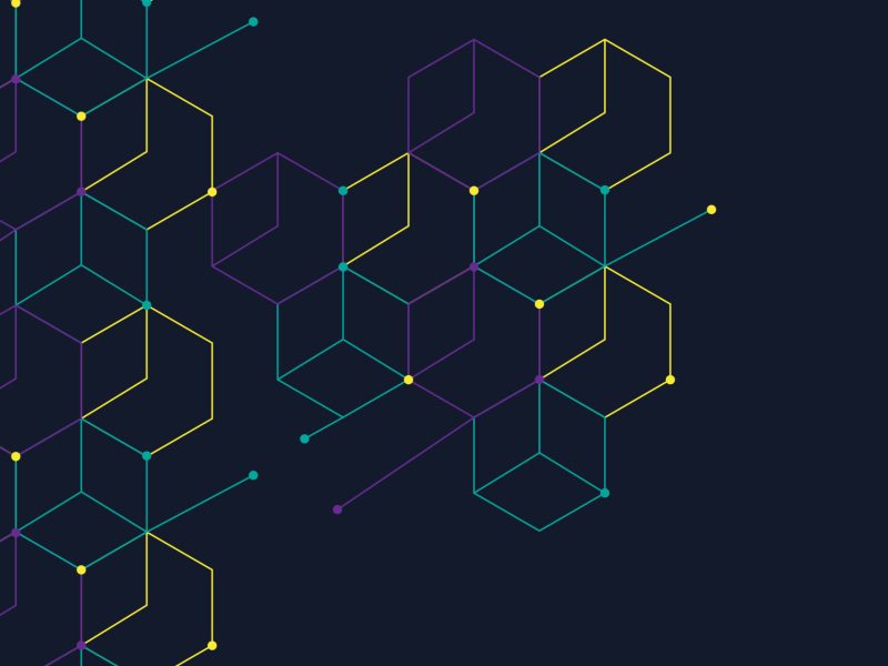 Science network pattern, connecting lines and dots on simple background